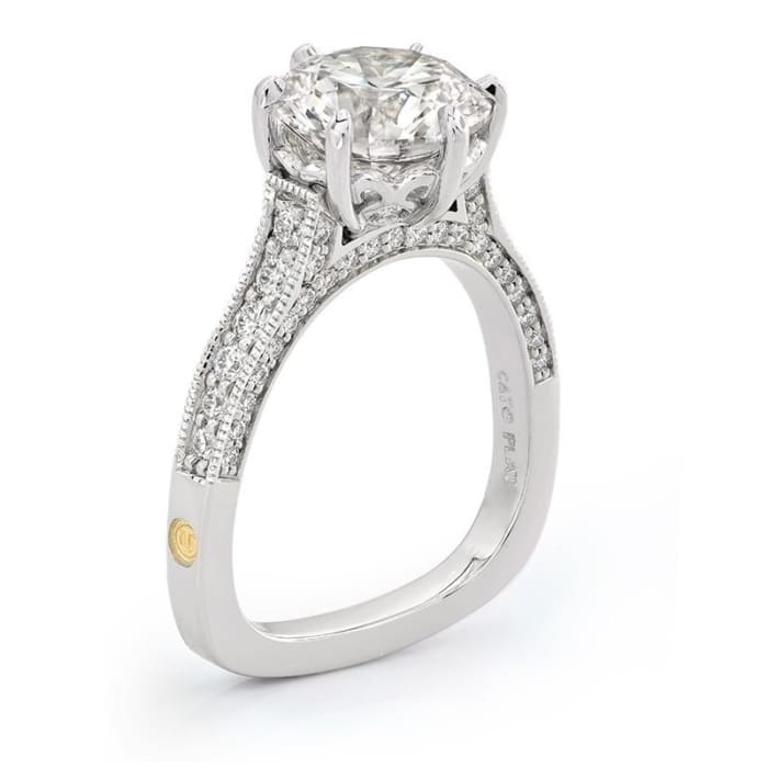 Paragon Round Brilliant Cut Diamond Platinum Engagement Ring | Coffin ...