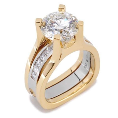 Platinum Oval Diamond Bridal Ring