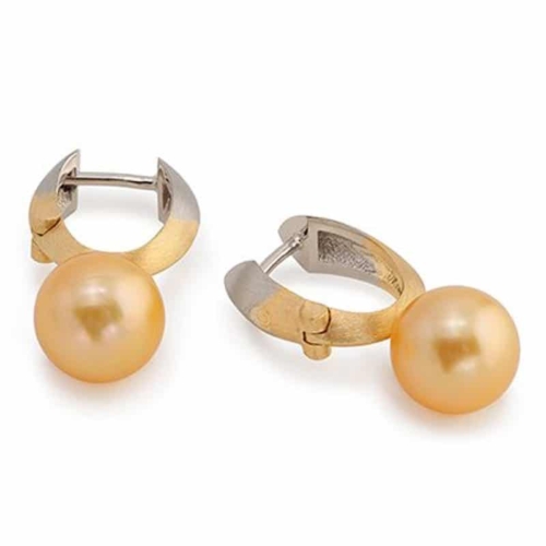 Fusion Golden Pearl Earrings