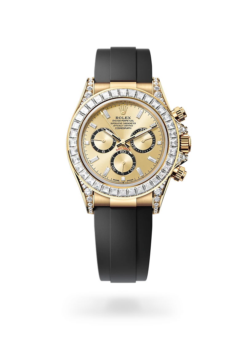 Cosmograph Daytona 18 kt yellow gold with lugs set with diamonds M126538TBR-0004