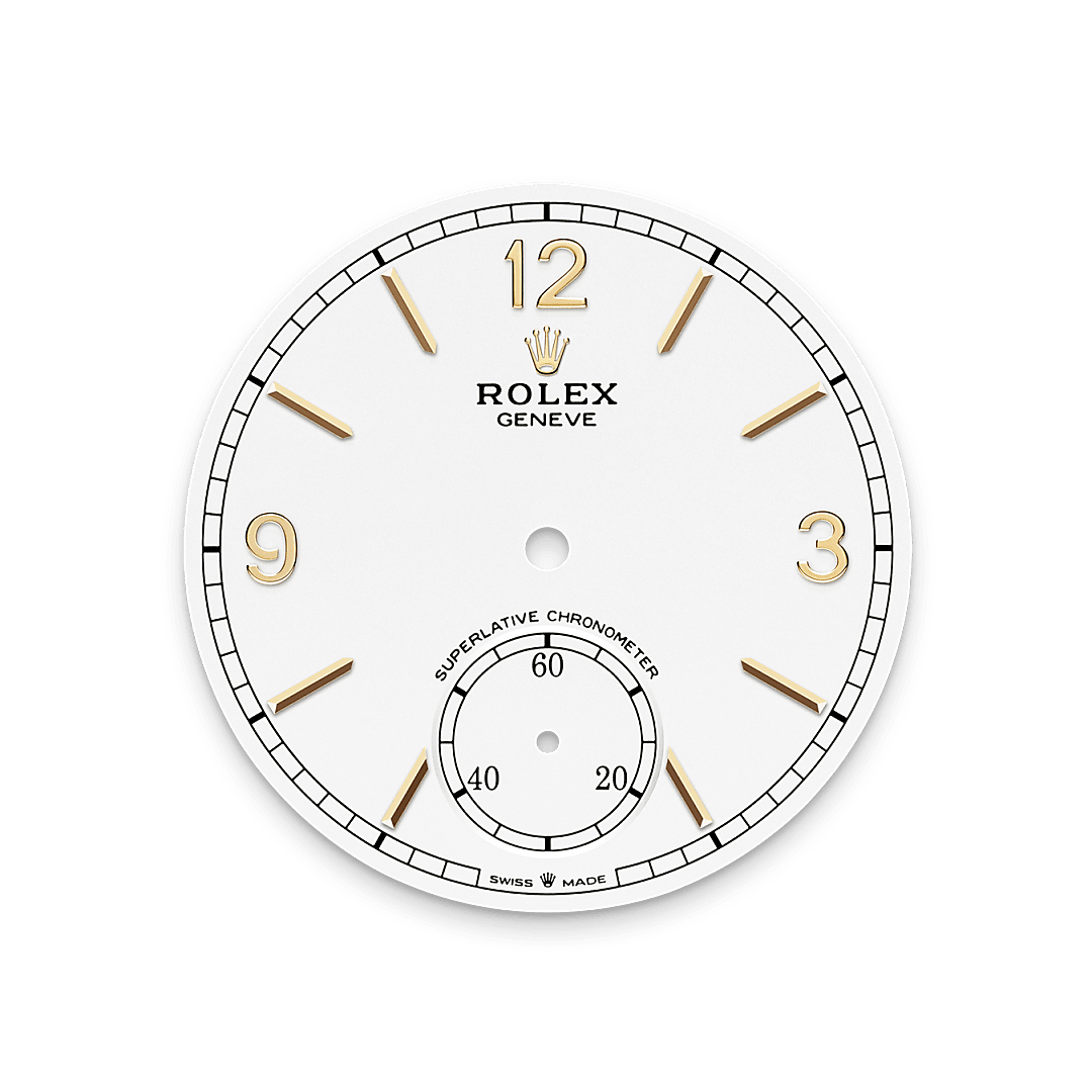 Intense white dial